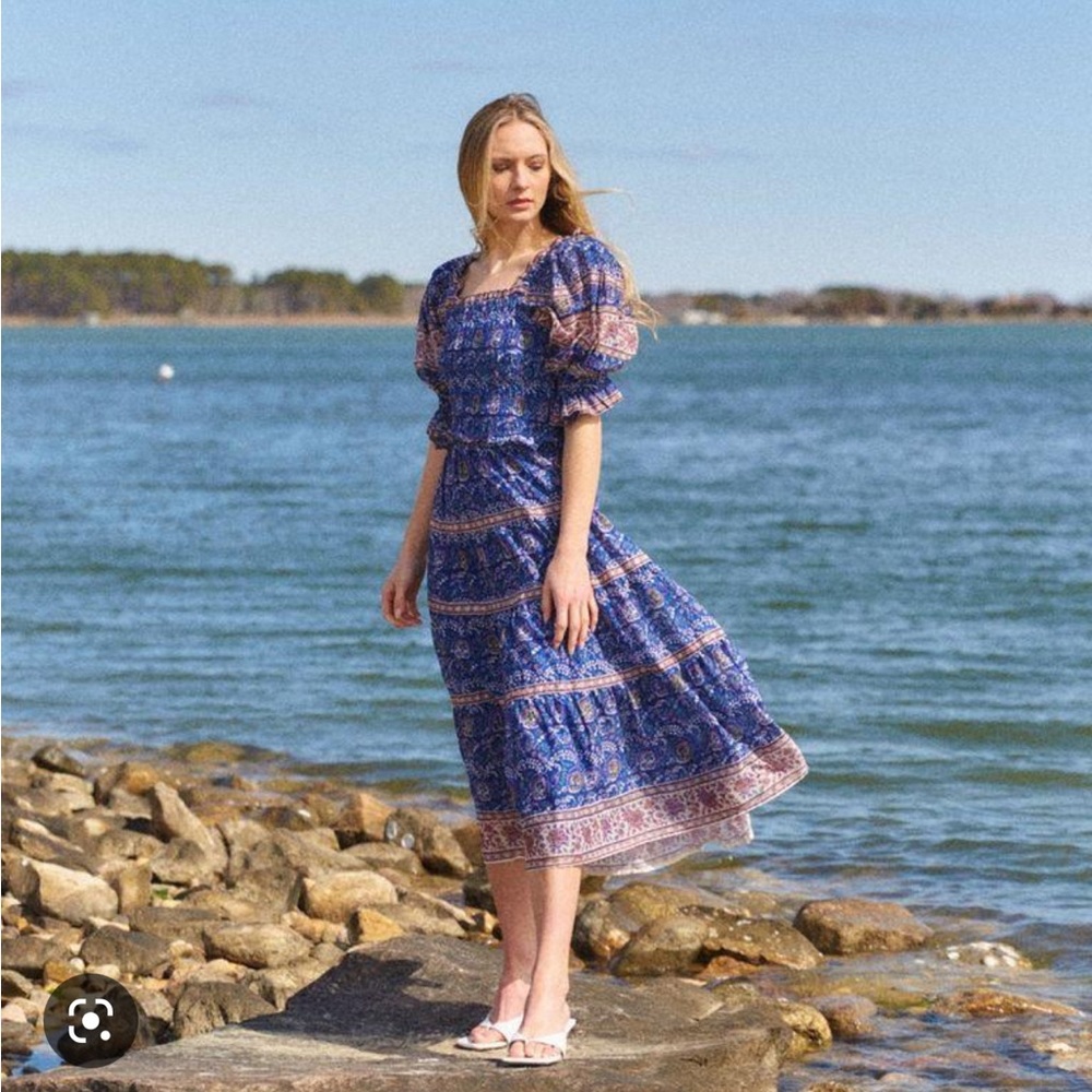 Sea Sea New York Rosita Smocked
Dress In in Blue